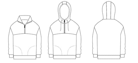 Zip Up Sweater sewing pattern | Wardrobe By Me - We love sewing!