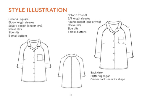 Tropicana shirt sewing pattern