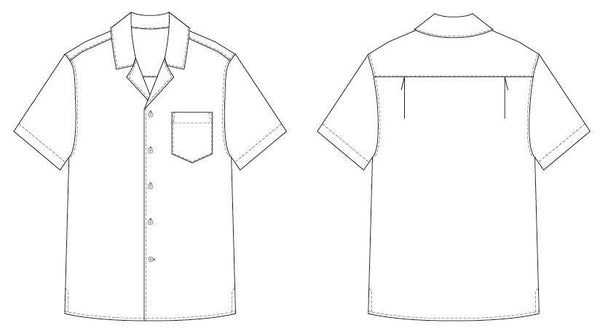 Men's Tropical shirt PDF sewing pattern
