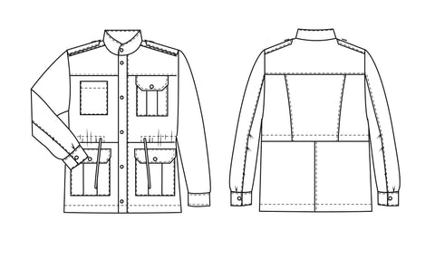 The Utility Jacket sewing pattern | Wardrobe By Me - We love sewing!