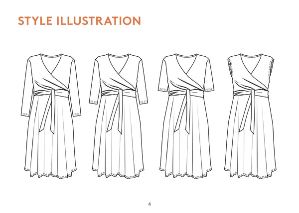 Wanda wrap dress sewing pattern