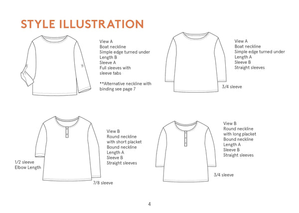 Double Gauze T-shirt sewing pattern