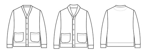 Men's Cardigan sewing pattern | Wardrobe By Me - We love sewing