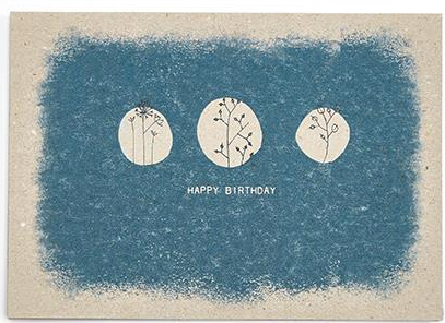 Happy Birthday - Recycled Paper Card