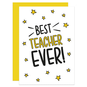 Best Teacher Ever - Greeting Card - Mellow Monkey