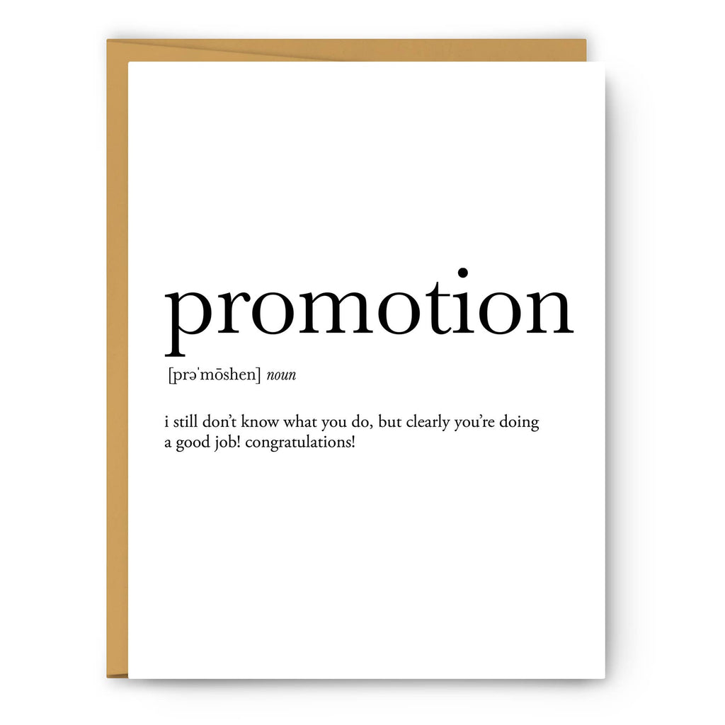 Footnotes - Promotion Definition - Greeting Card – Mellow Monkey