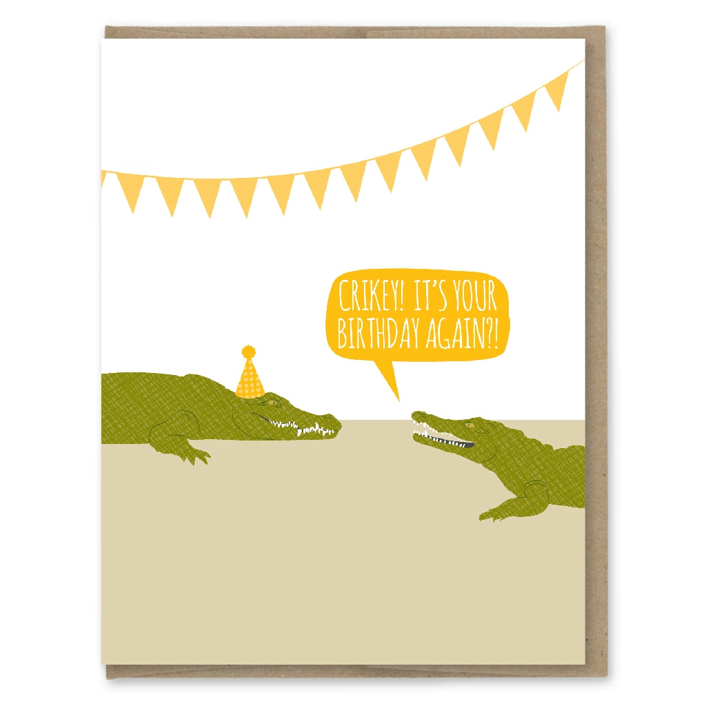 Crikey Crocs - Birthday Card – Mellow Monkey