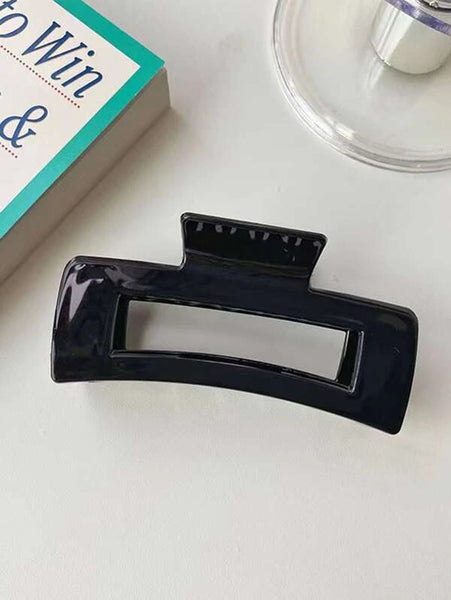 Jumbo Glossy Square Hair Clips - 7 Colors