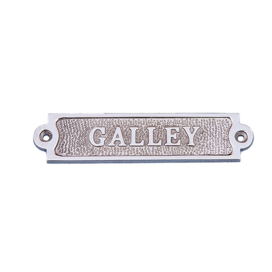 Nautical Brass Galley Plaque - 6-in – Mellow Monkey