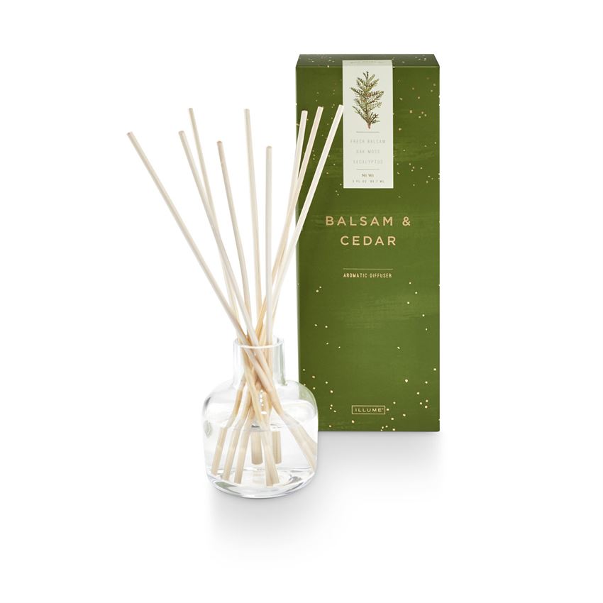 Illume Noble Holiday Balsam and Cedar Room Diffuser