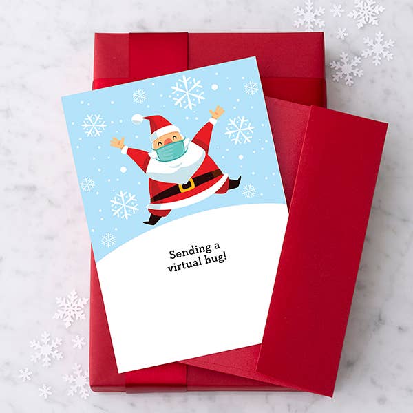 Sending A Virtual Hug Christmas 2020 - Box Set of 8 Holiday Greeting Cards