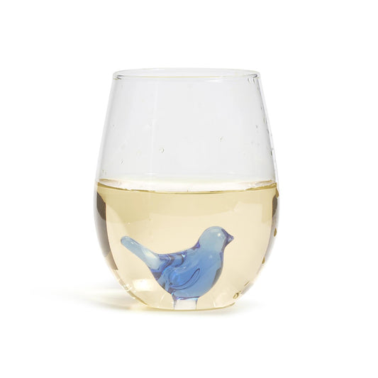 Whale stemless wine glasses (pair)