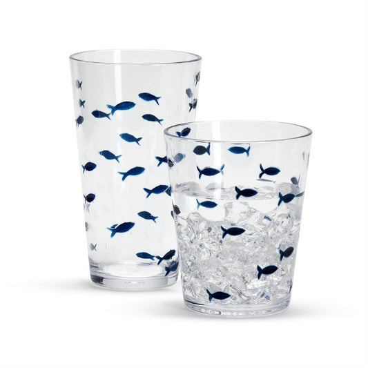 School of Fish 12 oz Martini Tumbler