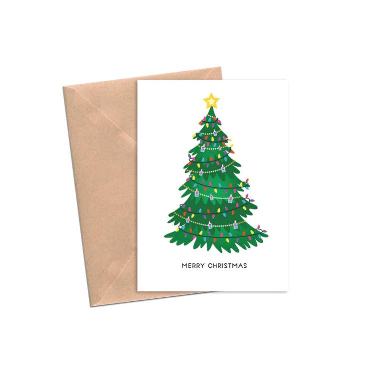 Download Merry Christmas Hand Sanitizer Christmas Tree Greeting Card Mellow Monkey PSD Mockup Templates