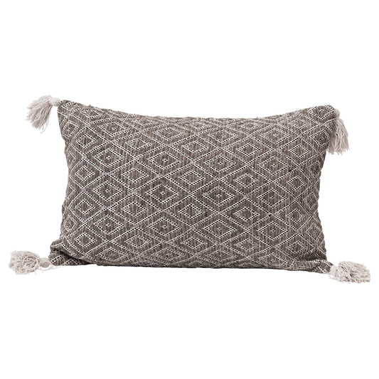 Cotton Punch Hook Pillow - Bee and Tassels - 16-in – Mellow Monkey