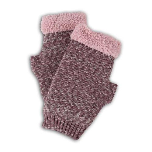 World's Softest - Women's Weekend Collection - Sherpa Lined Ragg Fingerless Gloves - Abigail