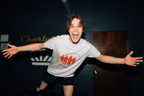 Matt from Don Broco with open arms