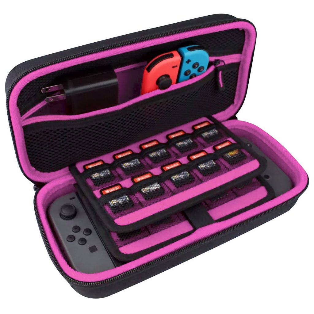 pink nintendo switch carrying case