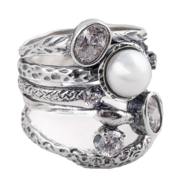 Ring Me Up Pearl Ring - omani online