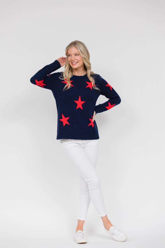 Sail to Sable Star Sweater in Navy