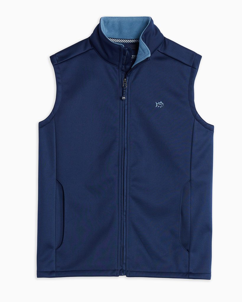 Southern Tide Youth Breakwater Performance Vest in Navy