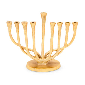 Gold brass Menorah - Yiddish Book Center Store