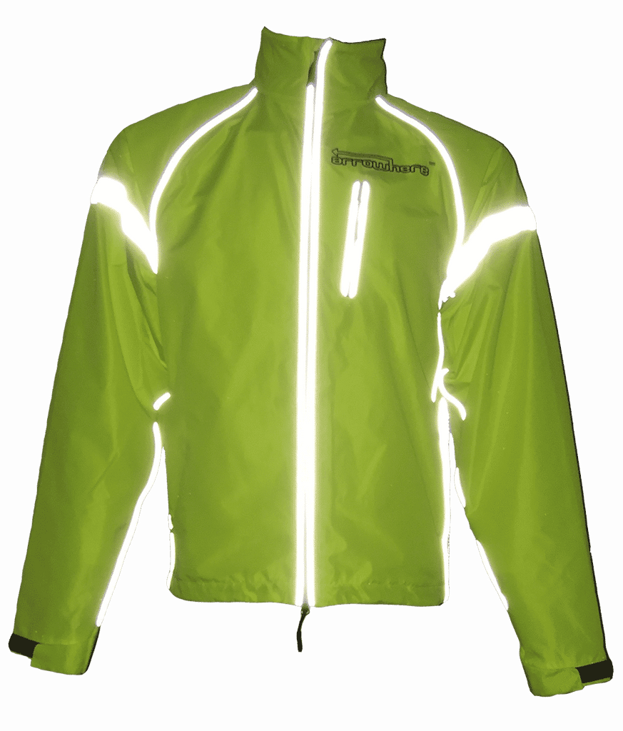 women's high vis waterproof cycling jacket