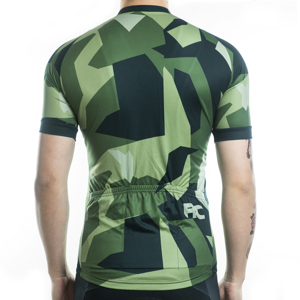 camouflage cycling jersey