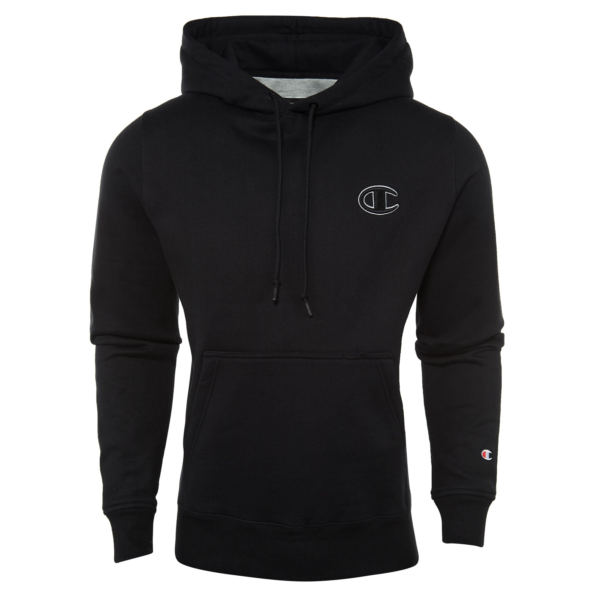 champion super fleece black hoodie