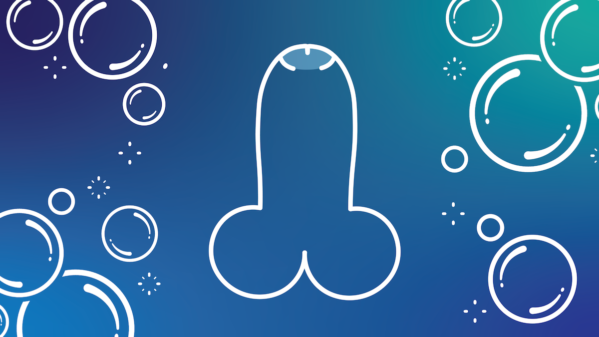 penis and bubbles