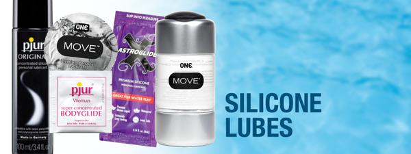 A variety of the silicone based lubes we carry