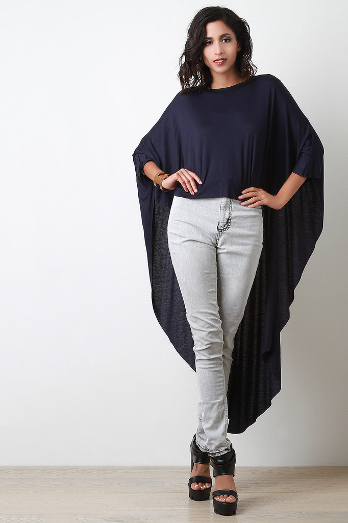 high low poncho top