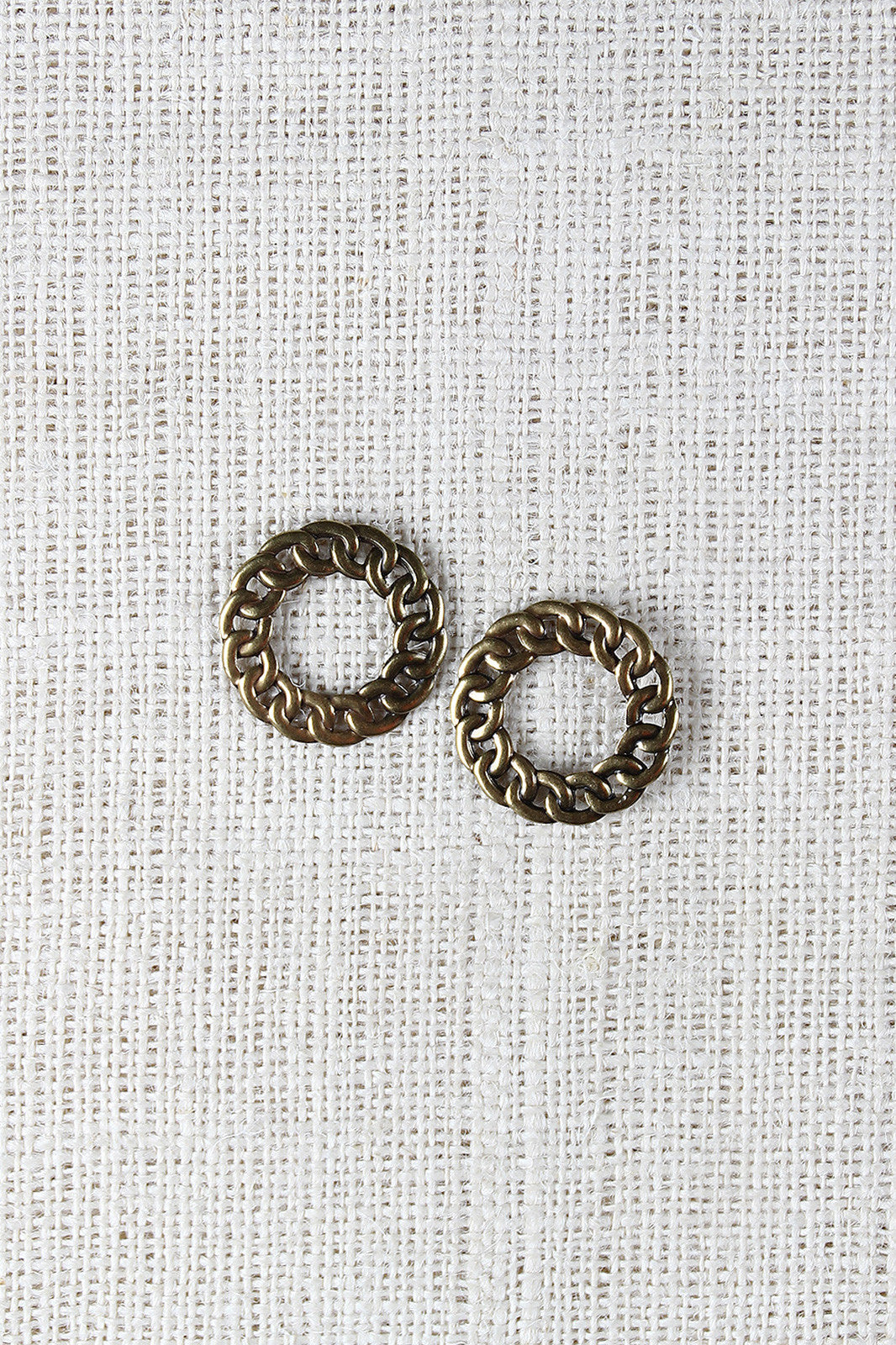 Curb Link Chain Plate Earrings - Divine Trends