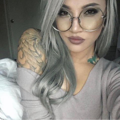 extra large round glasses