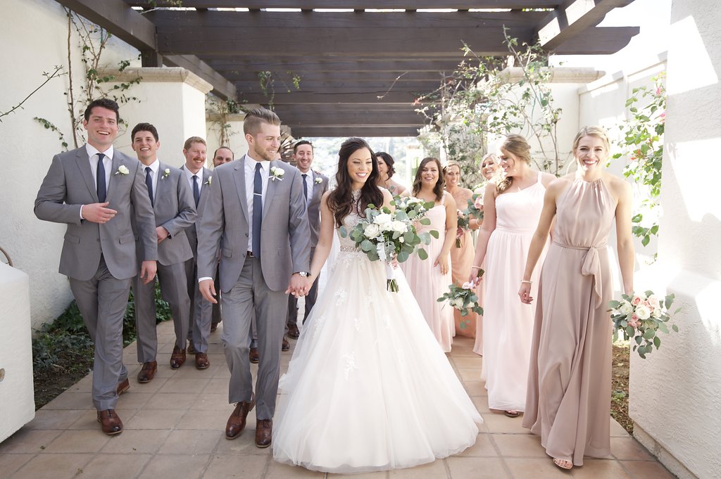 grey suit and tan shoes