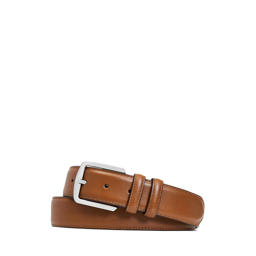 Men's Tan Leather Belt - Reynolds