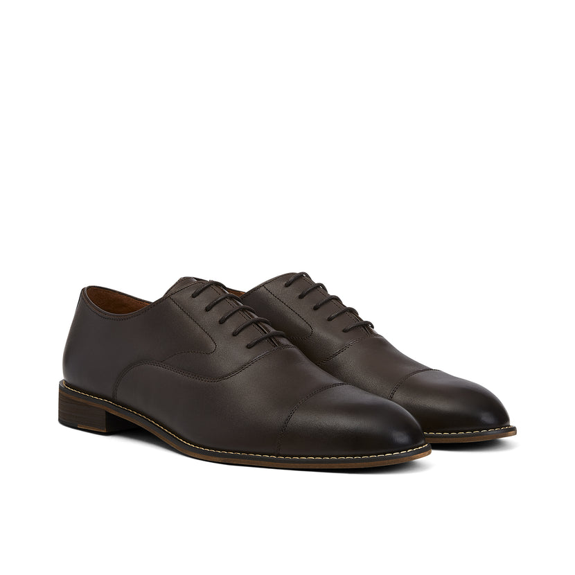 Men's Brown Leather Oxford Shoes - Humphrey