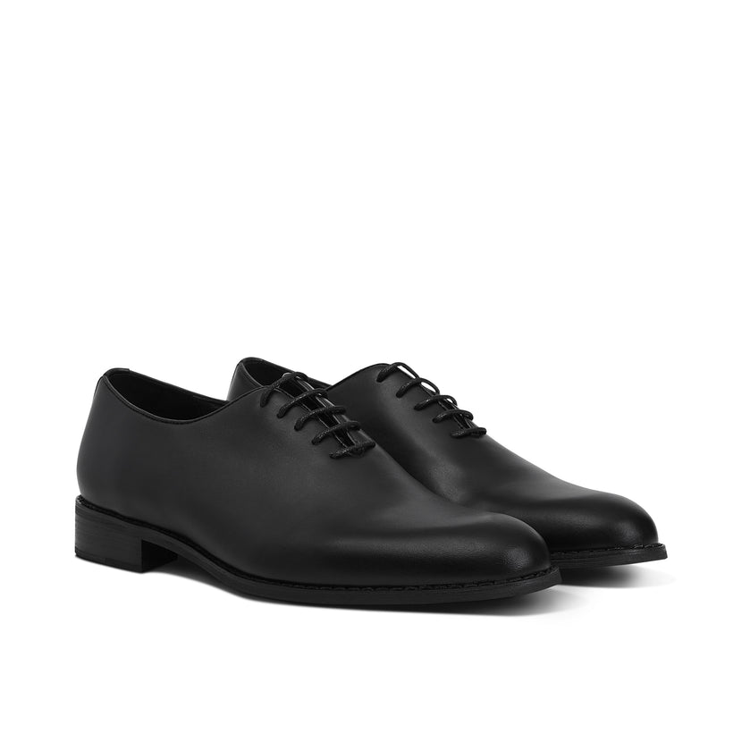 Men's Black Leather Oxford Shoes - Mitchell