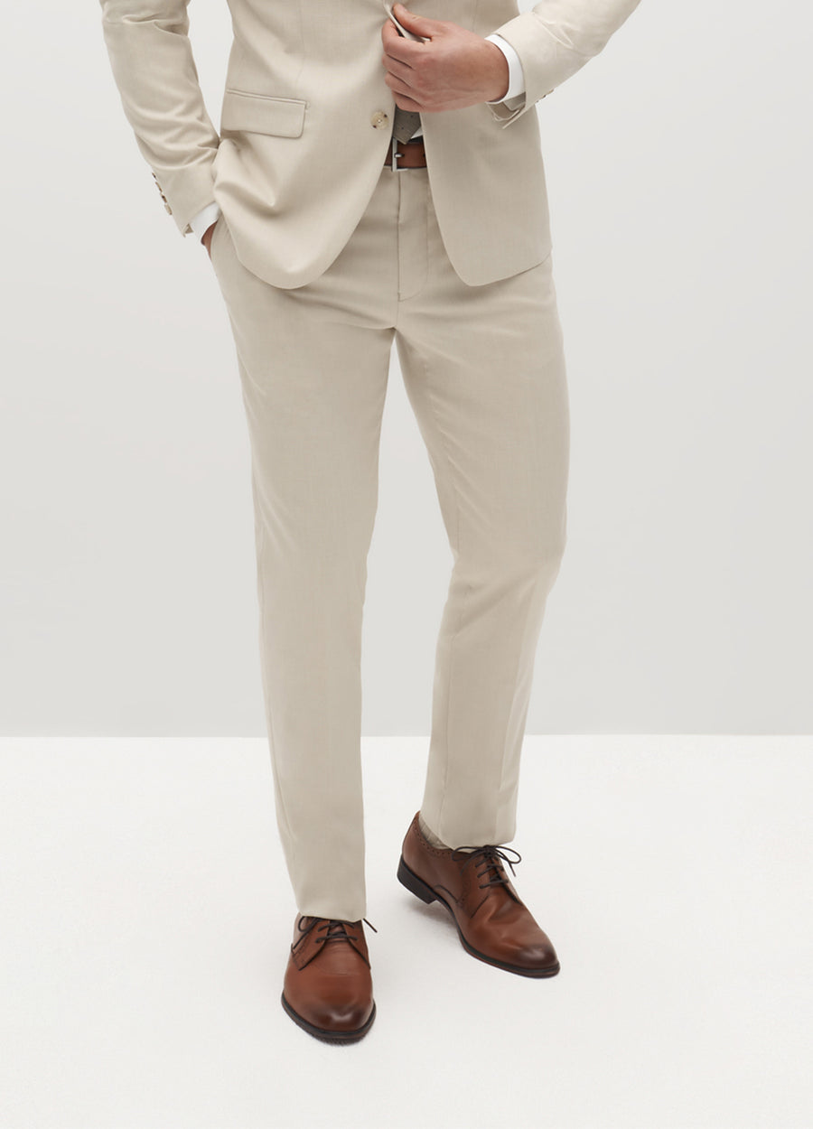 Men's Tan Dress Pants  Suits for Weddings & Events