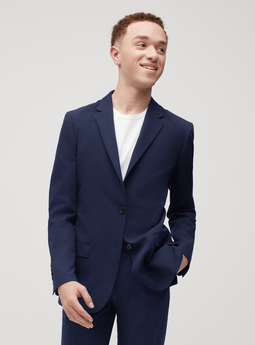Unisex Brilliant Blue Suit Jacket