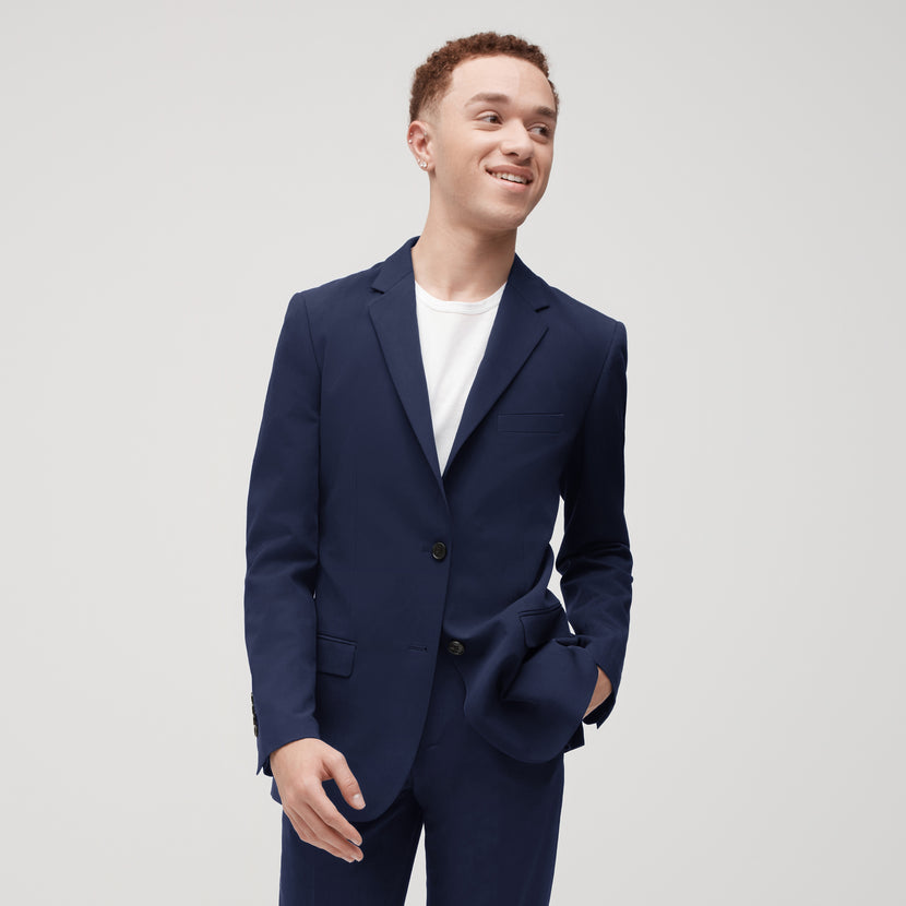 Unisex Brilliant Blue Suit Jacket