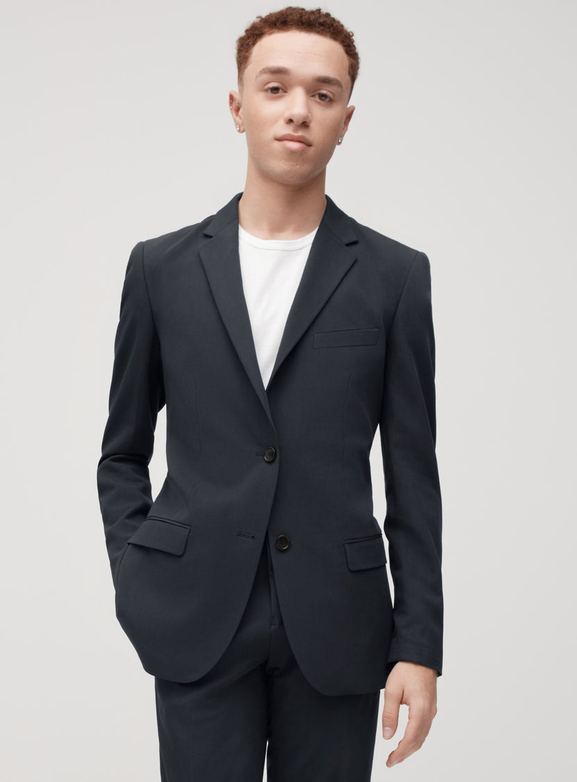 Unisex Charcoal Gray Suit Jacket