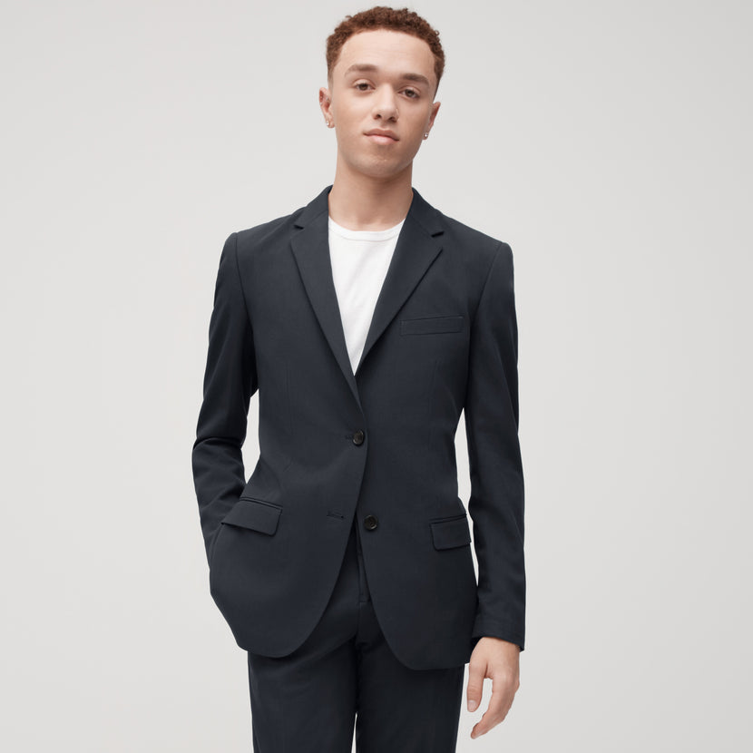 Unisex Charcoal Gray Suit Jacket