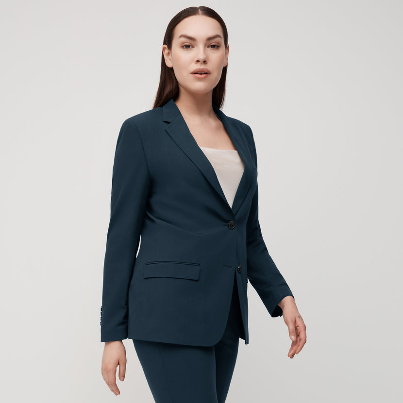 Unisex Teal Suit Jacket