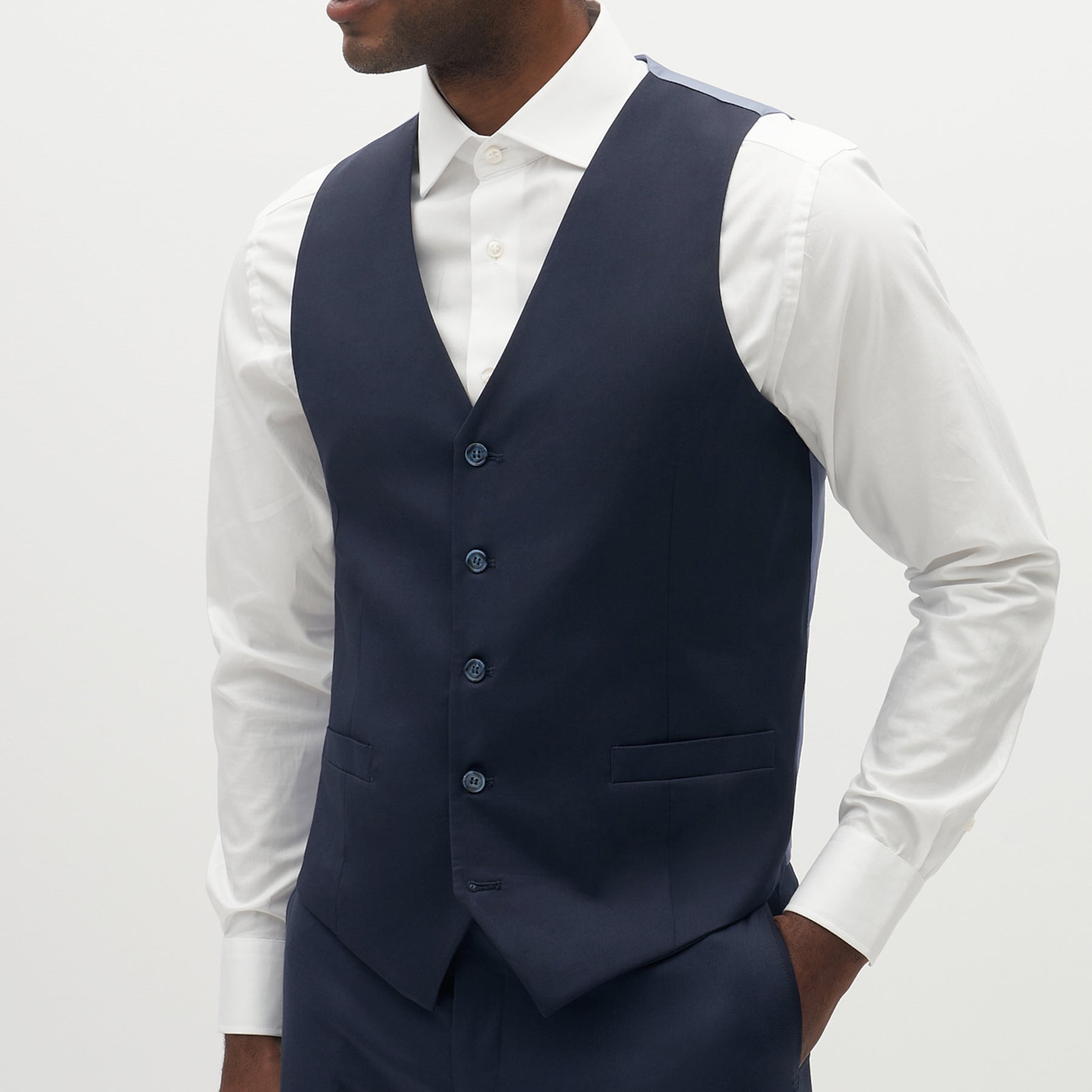 Navy Blue Suit Vest | Vests for Weddings & Events