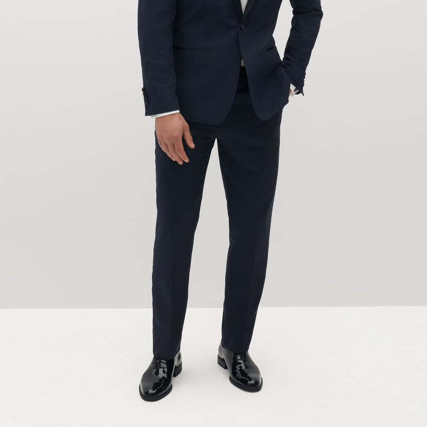 Men's Navy Tuxedo Pants