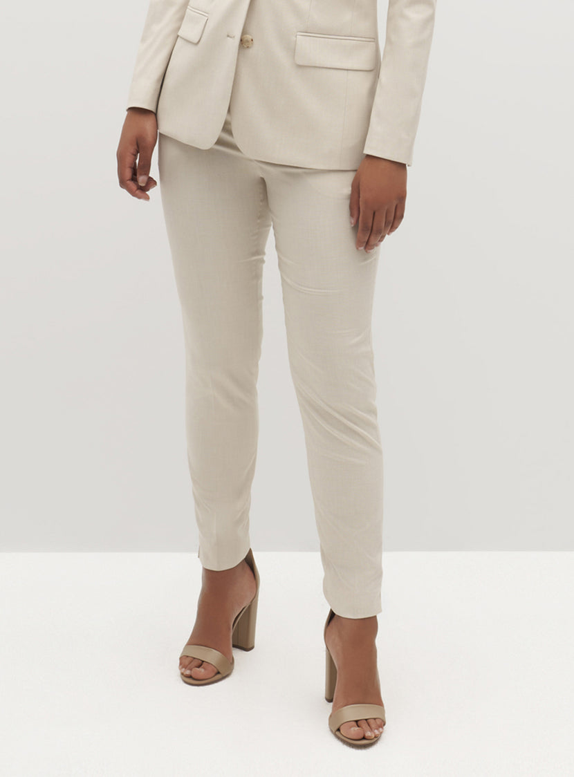 Women's Tan Suit Pants