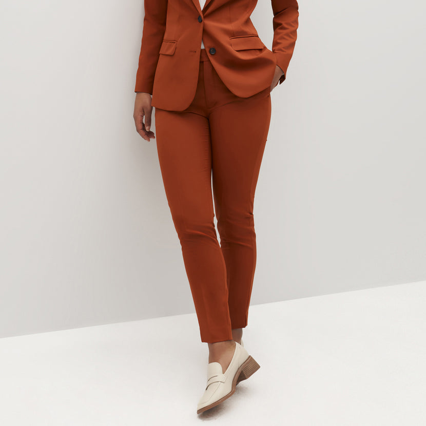 Women's Burnt Orange Suit Pants