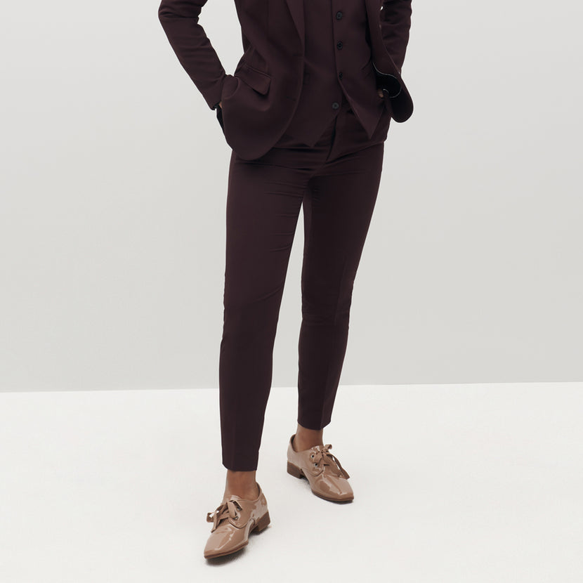 Women's Burgundy Suit Pants