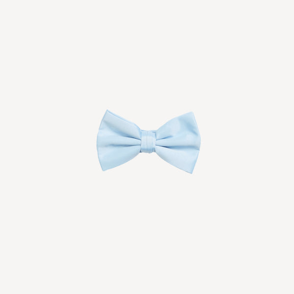Steel Blue Bow Tie | Solid Color Satin Bow Tie in Steel Blue 